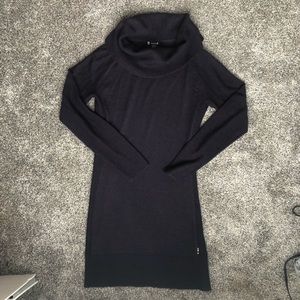 Wool turtleneck sweater dress